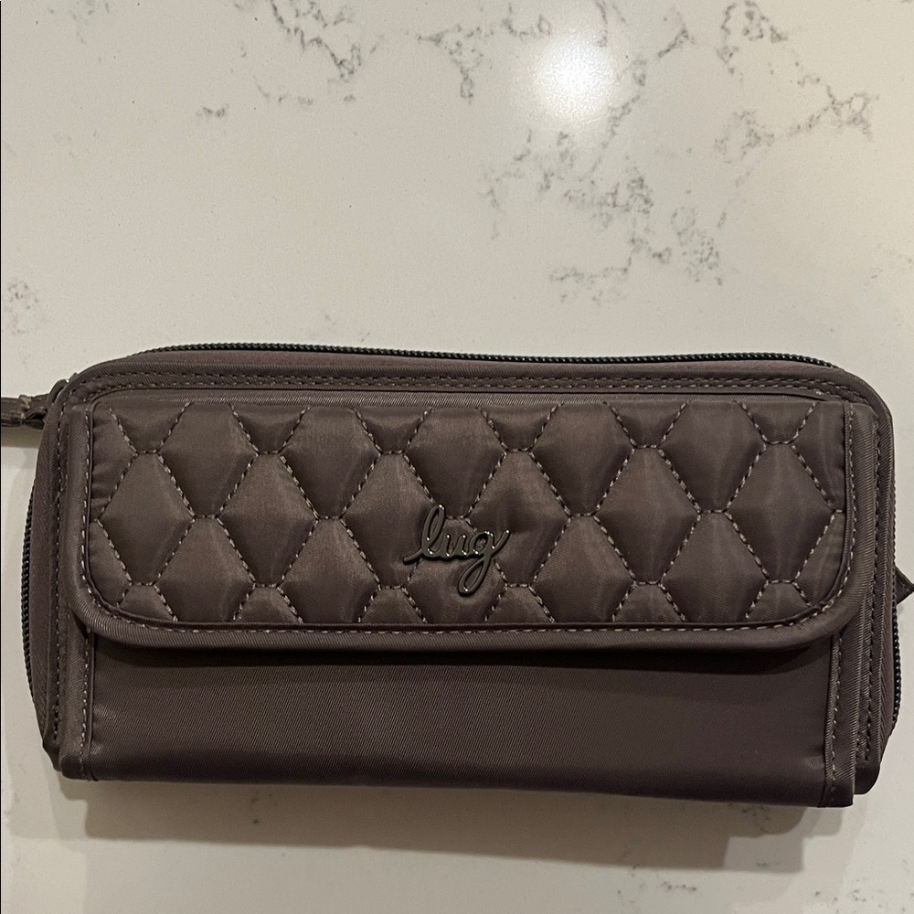 NWT Lug Quilted Chocolate Wallet